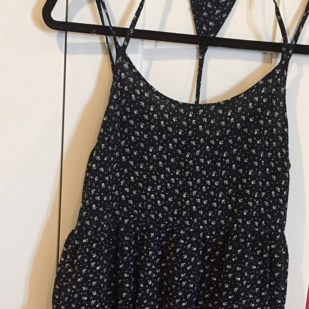 Blue trapeze dress